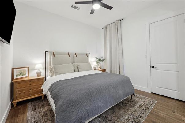 Bedroom, Interior, Wood Texture Flooring