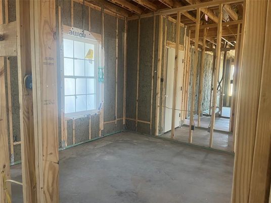 Empty room, Interior, Wooden Beams