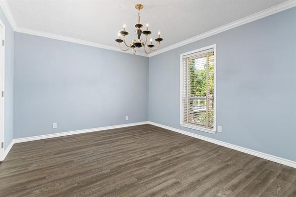 Chandelier, Empty room, Interior, Wood Texture Flooring