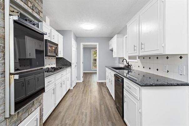 Interior, Kitchen, Wood Texture Flooring
