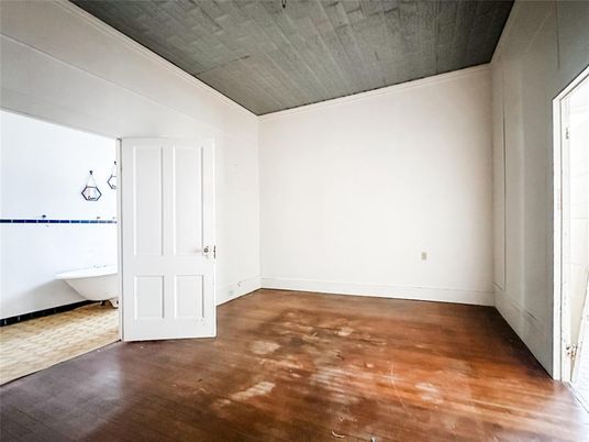 Bathroom, Empty room, Interior, Wood Texture Flooring
