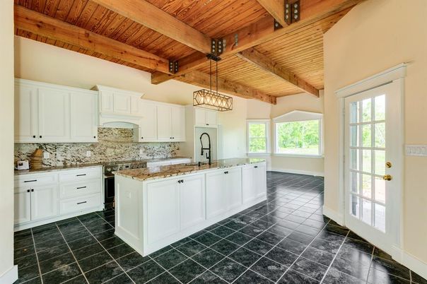 Interior, Kitchen, Pendant Lights, Wooden Beams, Wooden Ceilings