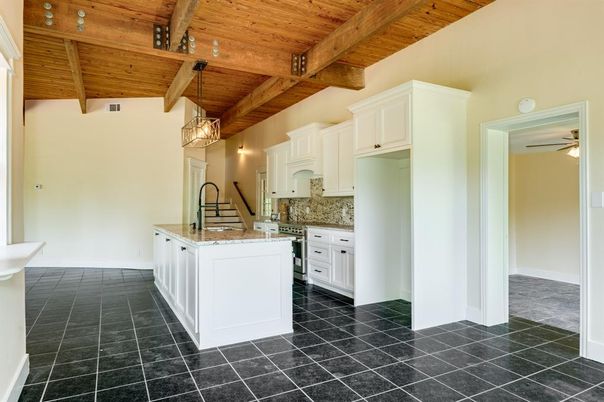 Interior, Kitchen, Pendant Lights, Wooden Beams, Wooden Ceilings