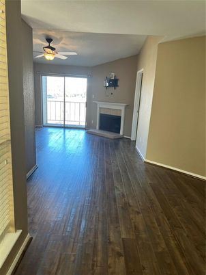 Empty room, Fireplace, Interior, Wood Texture Flooring