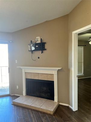 Fireplace, Interior, Wood Texture Flooring