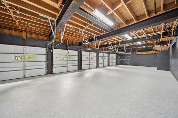 Garage, Interior, Wooden Beams, Wooden Ceilings