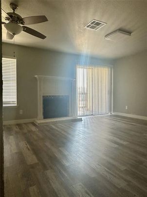 Empty room, Fireplace, Interior, Wood Texture Flooring