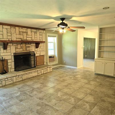 Empty room, Fireplace, Interior, Stone Walls