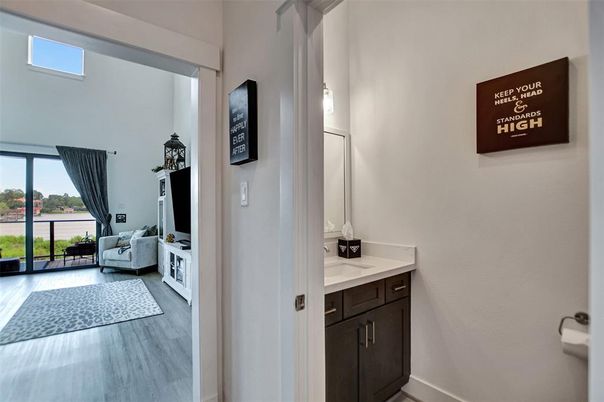 Bathroom, Interior, Wood Texture Flooring