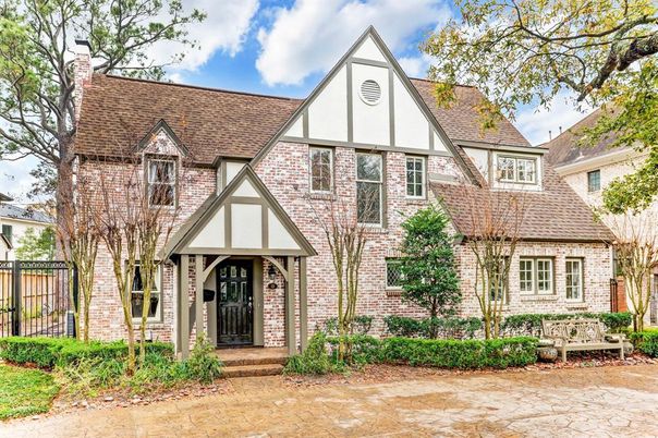 Exterior, Facade, Brick Facade, Tudor Revival