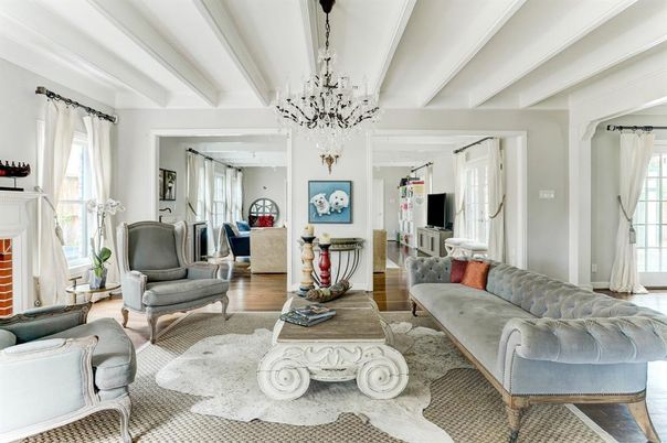 Chandelier, Fireplace, Interior, Living room, Wood Texture Flooring