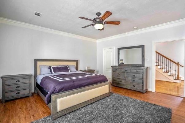Bedroom, Interior, Wood Texture Flooring