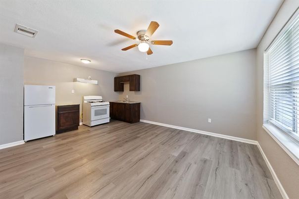 Interior, Kitchen, Wood Texture Flooring