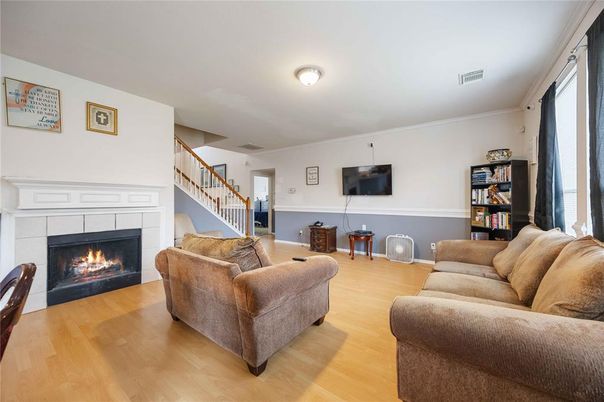 Fireplace, Interior, Living room, Wood Texture Flooring