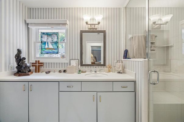 Bathroom, Dual Sink Vanities, Glass Shower, Interior