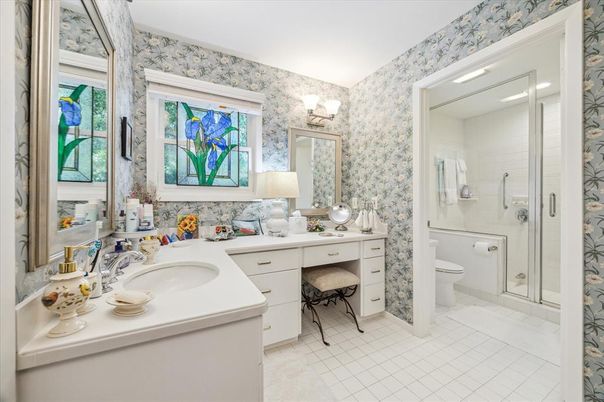Bathroom, Dual Sink Vanities, Glass Shower, Interior