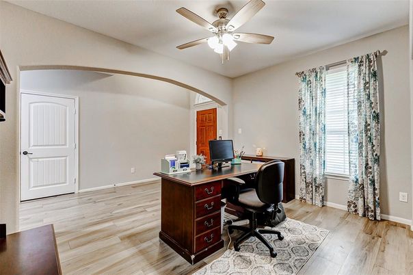 Home Office, Interior, Wood Texture Flooring