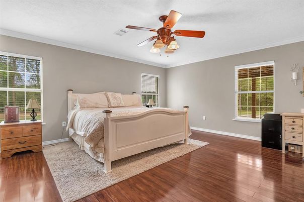 Bedroom, Interior, Wood Texture Flooring