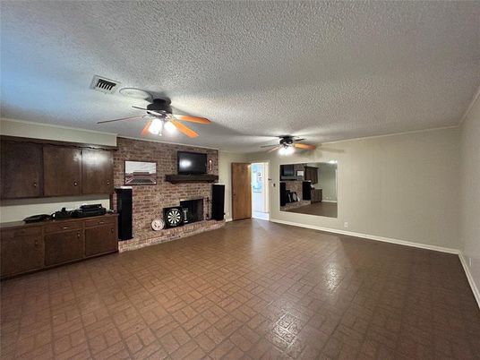 Empty room, Fireplace, Interior, Stone Walls