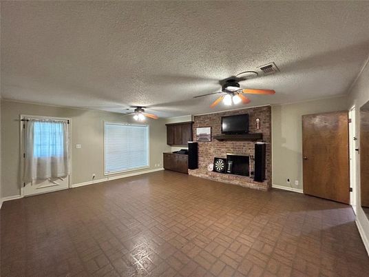 Empty room, Fireplace, Interior