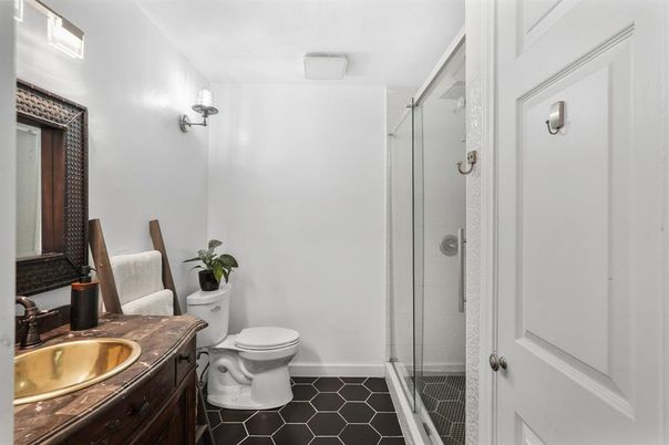 Bathroom, Glass Shower, Interior, Tile Countertops