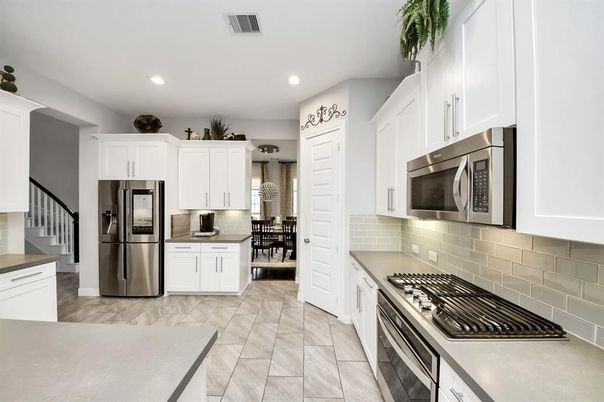 Interior, Kitchen, Recessed Lighting, Stainless Steel Appliances