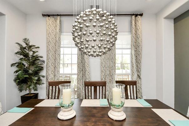 Dining room, Interior, Pendant Lights, Recessed Lighting