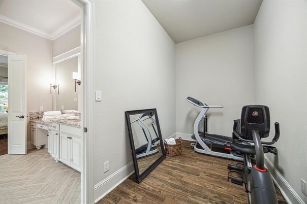 Fitness Equipment, Interior, Wood Texture Flooring