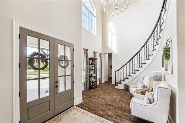 Chandelier, Interior, Wood Texture Flooring