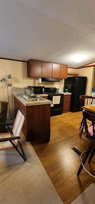 Interior, Kitchen, Wood Texture Flooring