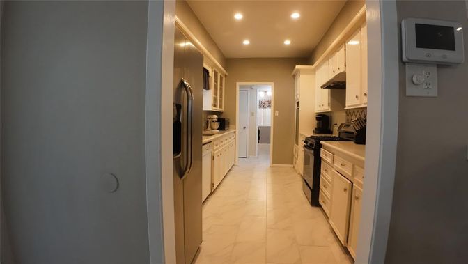 Interior, Kitchen, Marble, Recessed Lighting