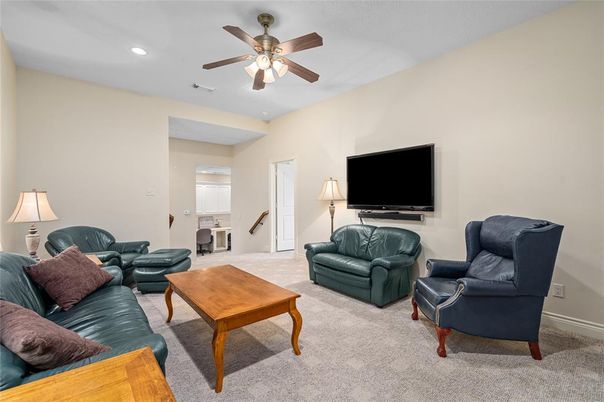 Interior, Living room, Recessed Lighting