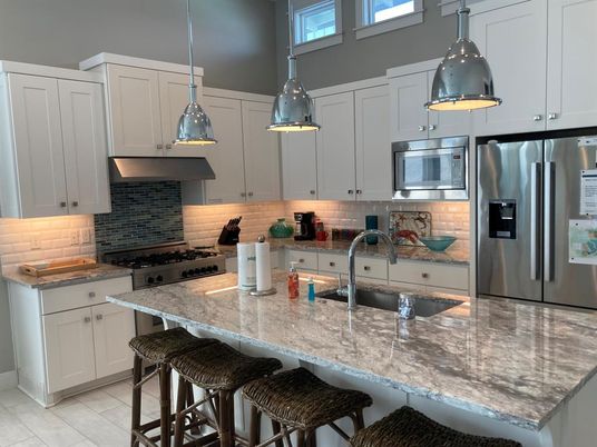 Interior, Kitchen, Pendant Lights, Stainless Steel Appliances