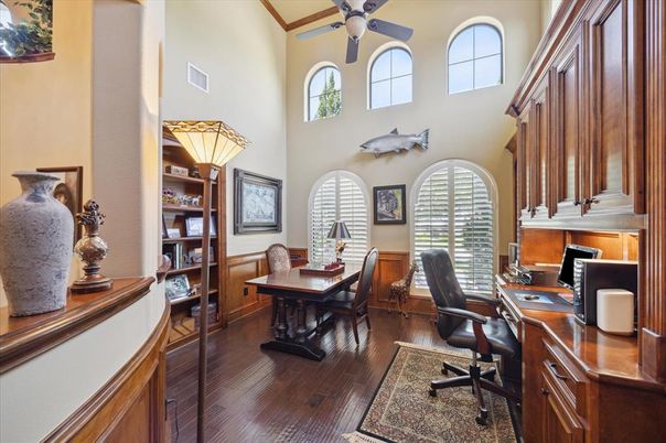 Home Office, Interior, Wood Texture Flooring