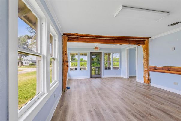 Empty room, Interior, Wood Texture Flooring