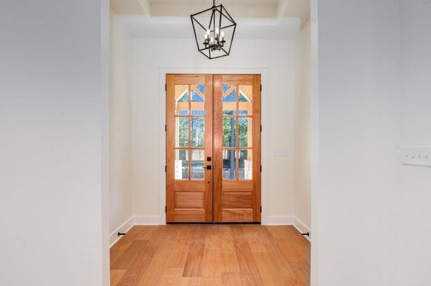 Interior, Pendant Lights, Wood Texture Flooring