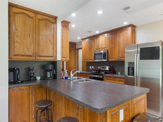 Interior, Kitchen, Recessed Lighting, Stainless Steel Appliances