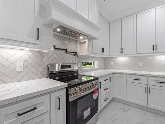 Interior, Kitchen, Marble, Stainless Steel Appliances