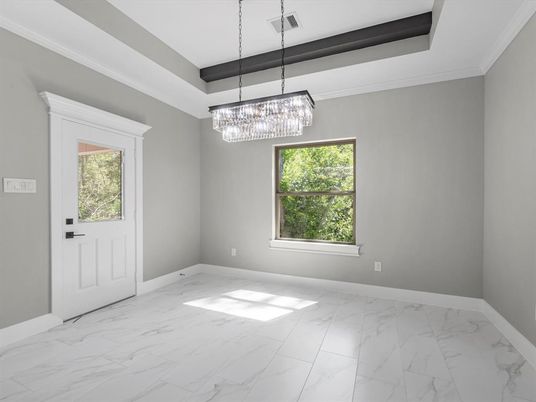 Chandelier, Empty room, Interior, Marble, Pendant Lights