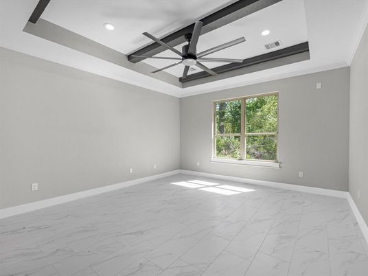 Empty room, Interior, Marble, Recessed Lighting