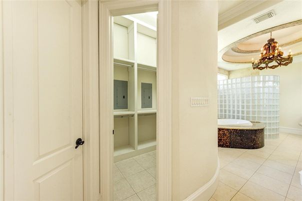Bathroom, Chandelier, Interior