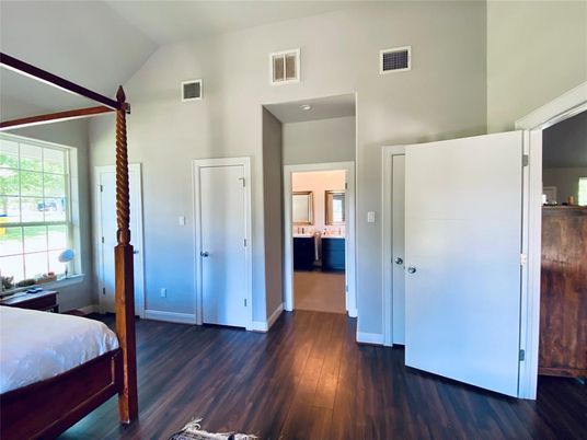 Bedroom, Interior, Wood Texture Flooring