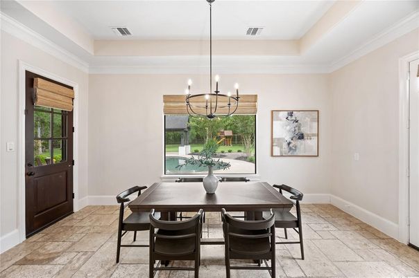 Chandelier, Dining room, Interior