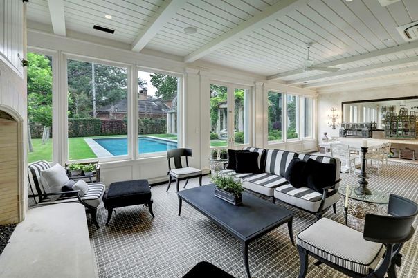 Interior, Living room, Recessed Lighting, Sun Room