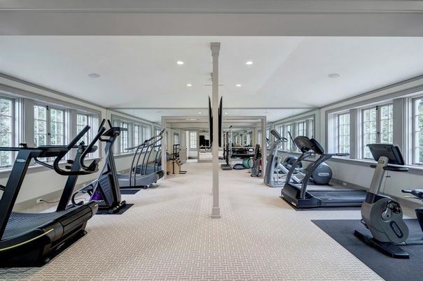 Fitness Equipment, Gym, Interior, Recessed Lighting