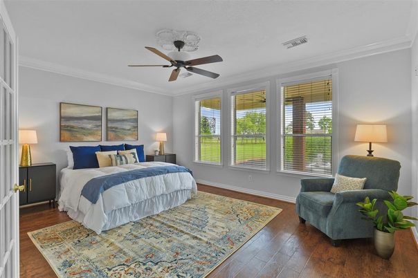 Bedroom, Interior, Wood Texture Flooring