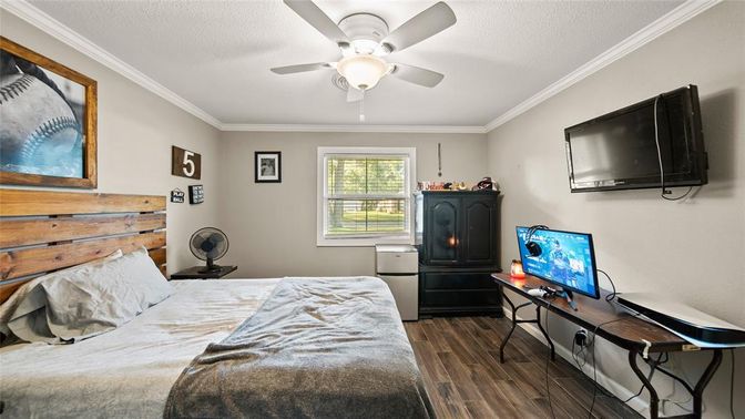 Bedroom, Interior, Wood Texture Flooring