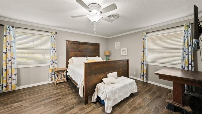 Bedroom, Interior, Wood Texture Flooring