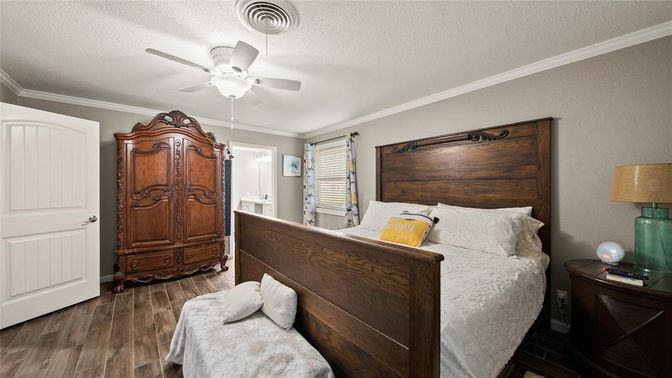 Bedroom, Interior, Wood Texture Flooring