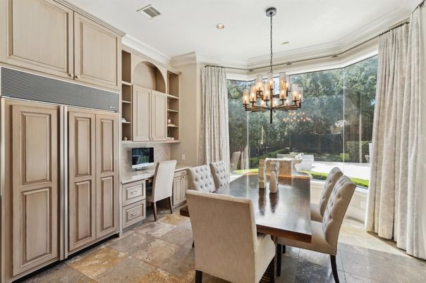 Chandelier, Dining room, Interior, Recessed Lighting